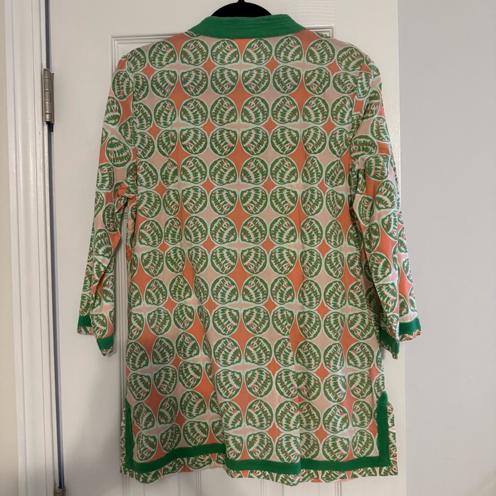 Crown & Ivy beach seashell print pullover tunic size large - Picture 4 of 6